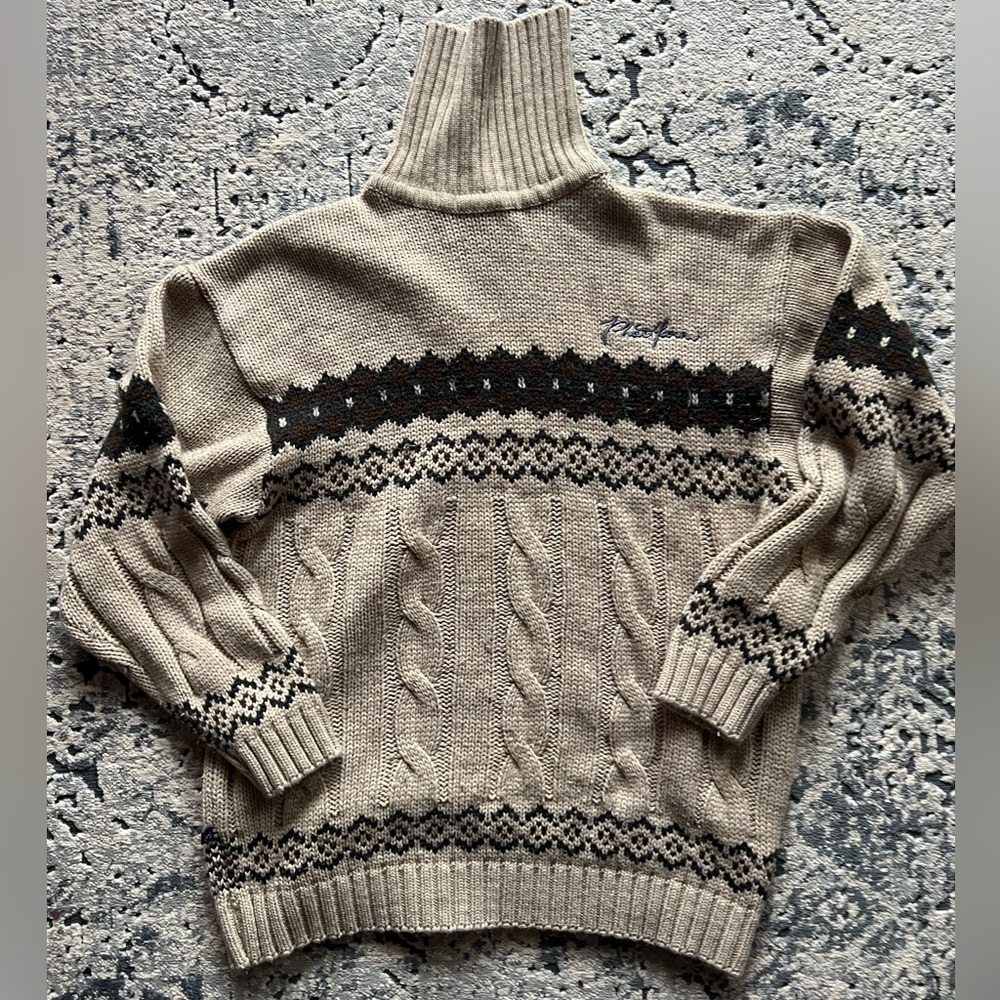 Vintage Phat Farm turtleneck sweater cardigan XL